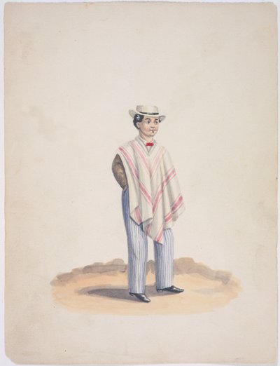 Quito com um poncho e um laço de Ramon Salas