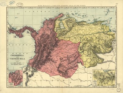 Colômbia e Venezuela. LOC 2003627059 de Rand McNally and Company