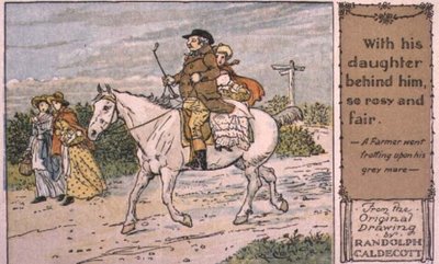 Um Agricultor foi trotar na sua Égua Cinzenta. de Randolph Caldecott