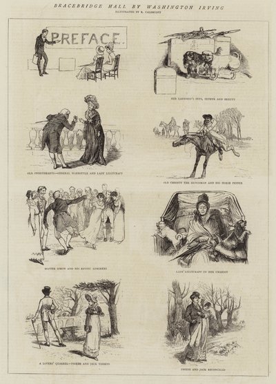 Salão de Bracebridge por Washington Irving de Randolph Caldecott