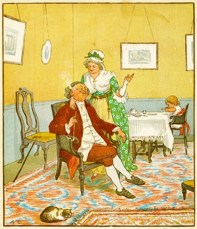 Peça de Frontice, A História do Desvio de John Gilpin, 1878 de Randolph Caldecott