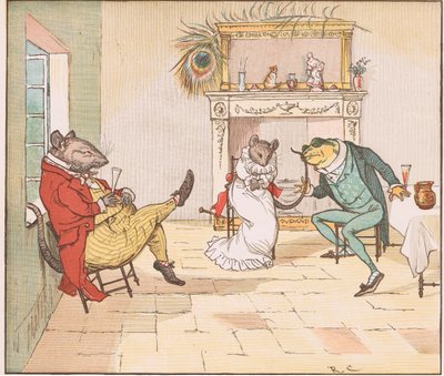 Ore, Sr. Frog, você vai nos dar uma música de Randolph Caldecott