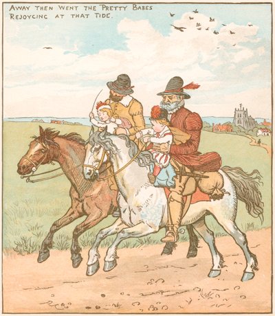 Cena de The Babes in the Wood, 1878 de Randolph Caldecott