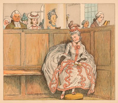 Ela nunca dormiu em seu banco, c1885, 1934. de Randolph Caldecott