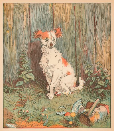 Cão vadio amigo do homem de Islington, c1879. de Randolph Caldecott