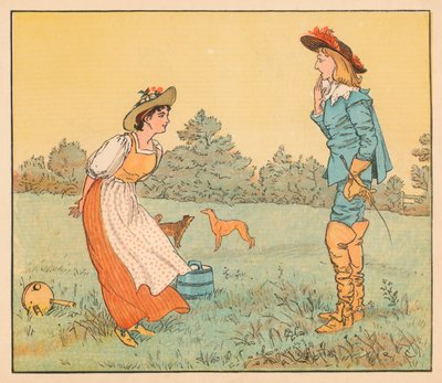 Então não posso me casar com você, minha linda empregada !, c1882. de Randolph Caldecott