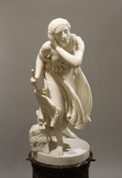 Nydia, The Blind Flower Girl of Pompeii, c.1888 (mármore) de Randolph Rogers
