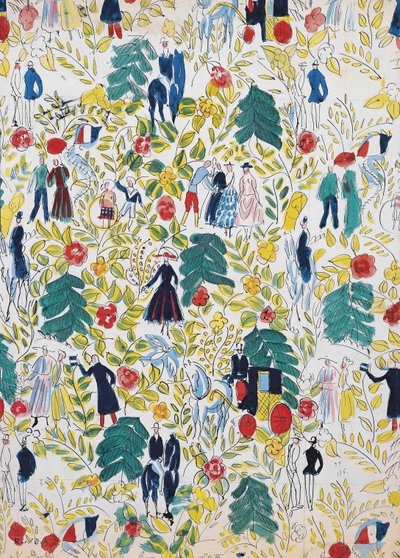 A Walk in the Woods; La Promenade au Bois, c. 1919 (guache sobre papel) de Raoul Dufy