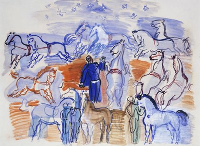 Cavalos de circo; Cavalos no circo de Raoul Dufy