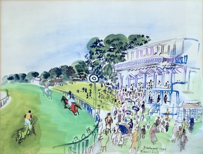 Goodwood, a tribuna de honra em frente ao hipódromo de Raoul Dufy
