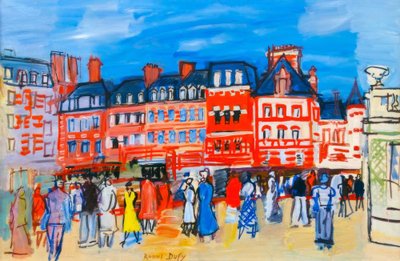 Moradias em Trouville de Raoul Dufy