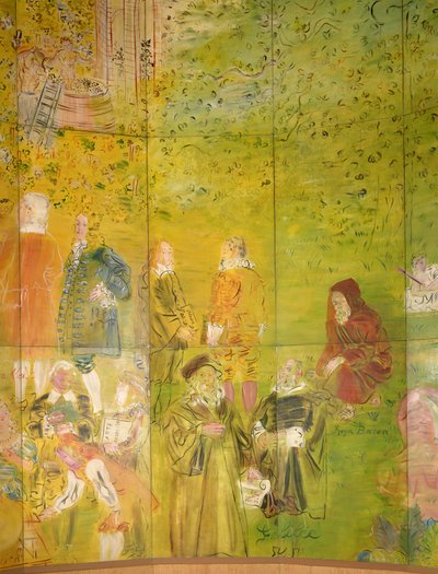 La Fee Electricite, pormenor do lado direito de Raoul Dufy