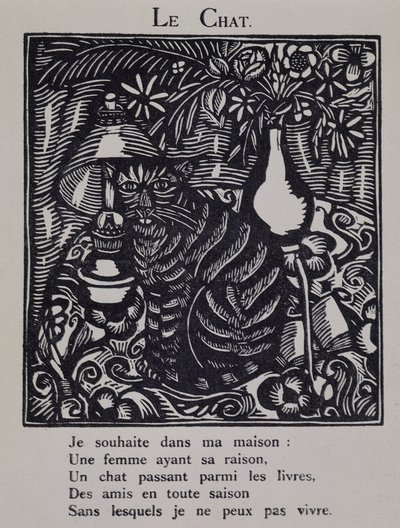 O gato - em "Le Bestiaire ou cortege d