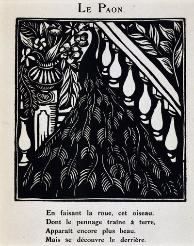 Le peacock - em "Le Bestiaire ou cortege d