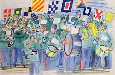Música na alfândega do Havre de Raoul Dufy