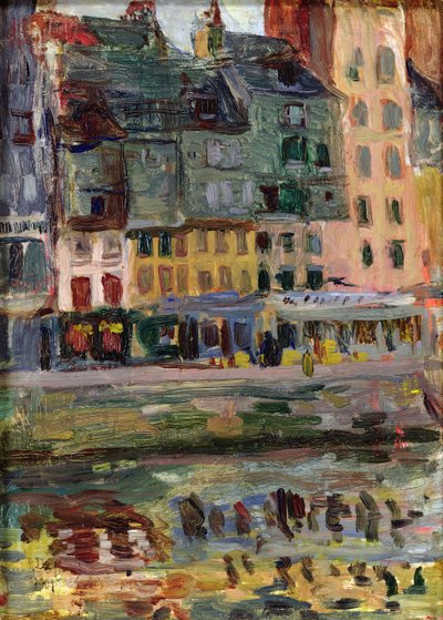 Casas antigas no porto de Le Havre de Raoul Dufy