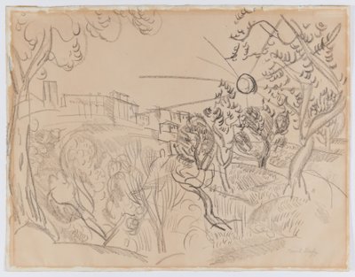 Oliveiras na Provença de Raoul Dufy