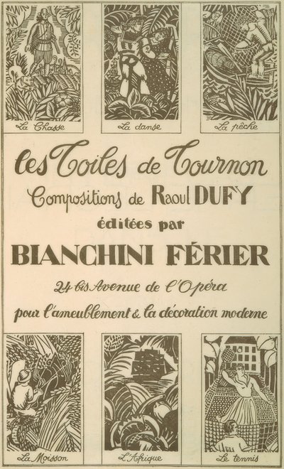 Publicidade às telas Tournon de Raoul Dufy