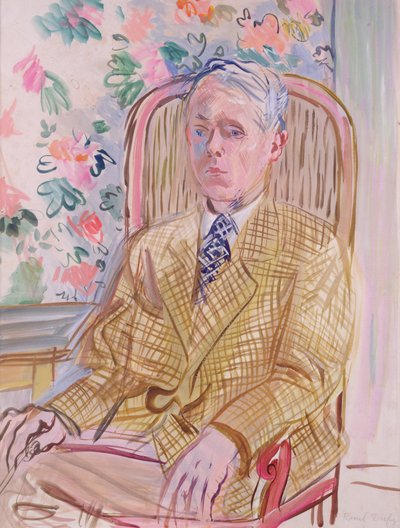 Autorretrato (aguarela sobre papel) de Raoul Dufy