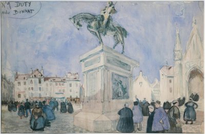 Praça em Falaise de Raoul Dufy