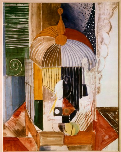A gaiola dos pássaros, século XX (óleo sobre tela) de Raoul Dufy