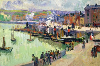 O Porto (óleo sobre papel) de Raoul Dufy