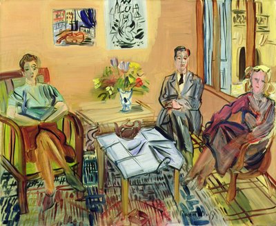 Três figuras sentadas de Raoul Dufy