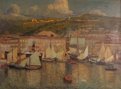 Noite de verão (Porto de Fiume) de Raoul Frank