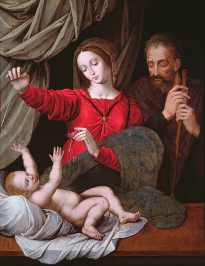 A Virgem de Loreto (cópia - original em Musee Conde, Chantilly, ver 71593) (painel) de after Raphael