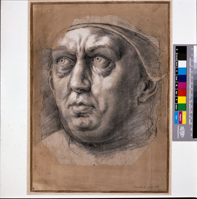 Papa Leão X (giz preto sobre papel) de Raphael (1483 1520)
