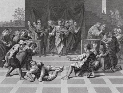 Tod des Ananias von Raphael (1483-1520) (after)