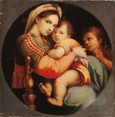 Nossa Senhora da Cadeira (óleo sobre tela) de Raphael (1483 1520) (after)