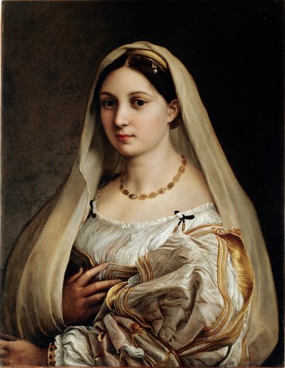 Retrato da Senhora chamada Pintura Voilee de Raphael