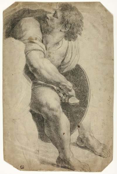 Guarda sacando sua espada de Raphael
