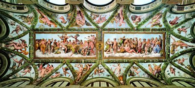 Loggia de Cupido e Psique, Villa Farnesina, 1517-1518. de Raphael