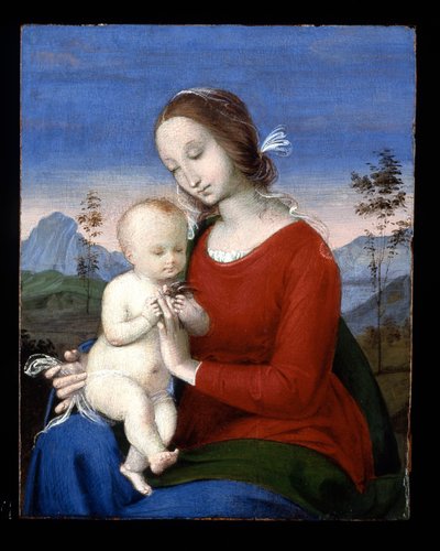 Madona com o Menino e um pássaro de Raphael