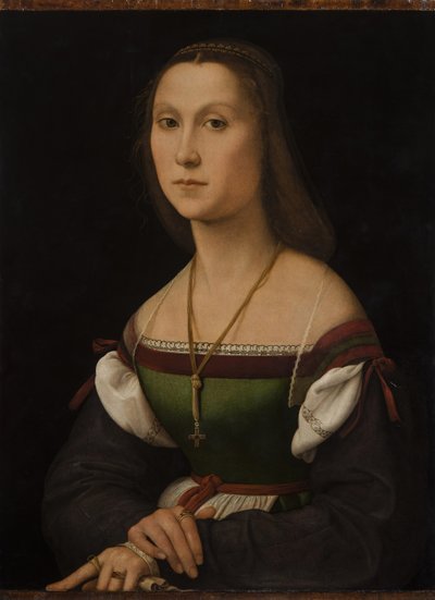 Retrato de uma jovem La Muta, ca 1507. de Raphael