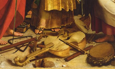 Santa Cecília cercada por São Paulo, São João Evangelista, Santo Agostinho e Maria Madalena de Raphael