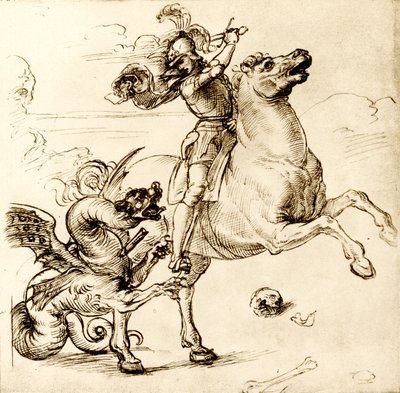 São Jorge com a espada de Raffaello Sanzio Raphael