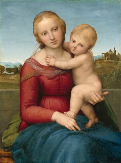 A Pequena Madona Cowper, c. 1505. de Raphael