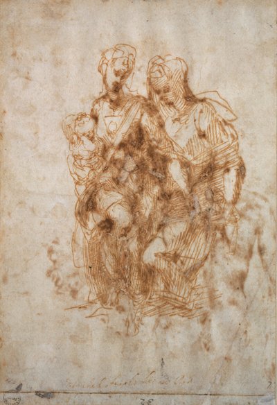 A Virgem e o Menino com Santa Ana, c1500-1520 de Raphael