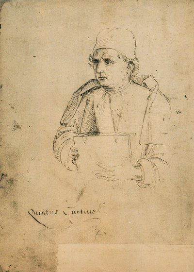 Quinto Curzio Rufo; desenho de Raphael. Galerias Accademia, Veneza de Raffaello Sanzio Raphael