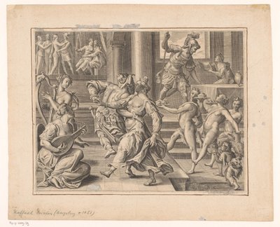 Empresa de festas de Raphael Custos (attributed to)