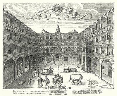 O Fondaco dei Tedeschi, sede dos comerciantes alemães em Veneza de Raphael Custos