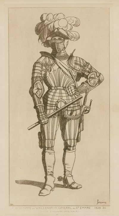 Albert, conde de Wallenstein e general do império Holy, 1629-34 de Raphael Jacquemin