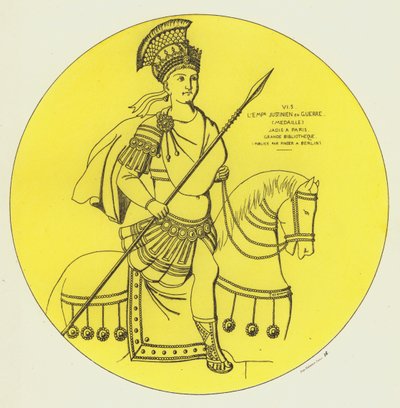Imperador Justiniano na Guerra de Raphael Jacquemin