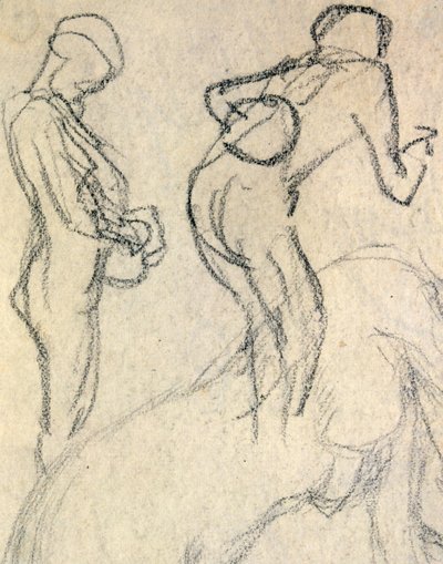 Estudo nu, c. 1905 (desenho) de Raphael Kirchner