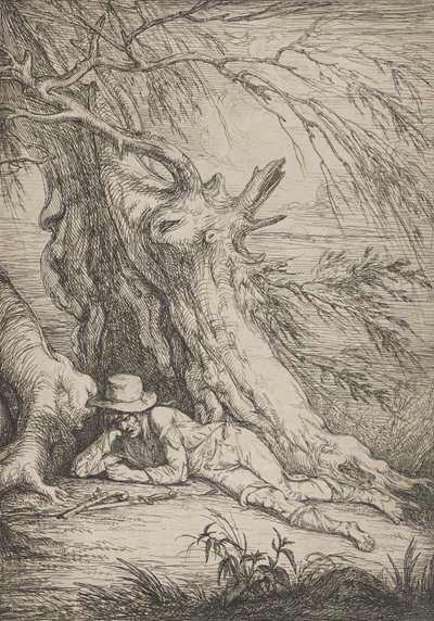 Bandido debaixo de uma árvore, 1795-1801. de Raphael Lamar West