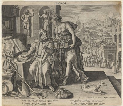 Honra, 1591 de Raphael Sadeler the Elder