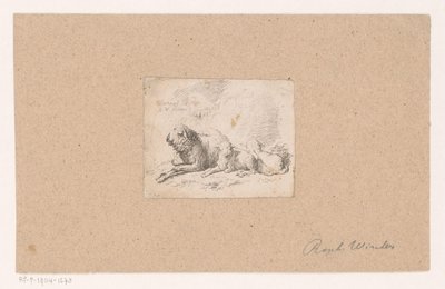 Ovelha de ovelha com dois cordeiros de Raphael Winter